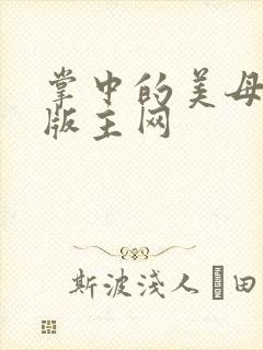 掌中的美母第一版主网