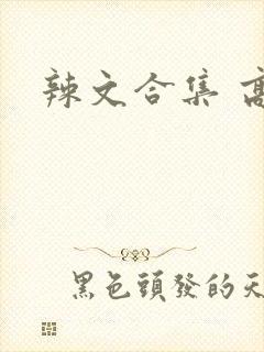 辣文合集 高h