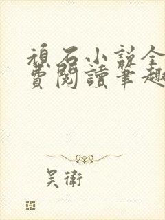 顽石小说全文免费阅读笔趣阁