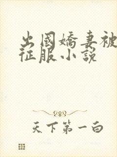 出国娇妻被黑人征服小说