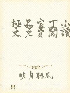 极品家丁小说全文免费阅读