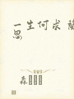 一生何求 兰思思