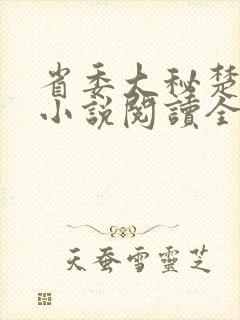 省委大秘楚东恒小说阅读全文