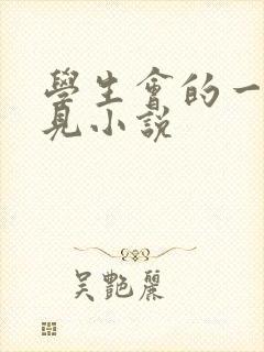 学生会的一己之见小说封面