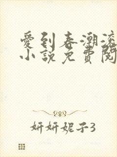 爱到春潮滚滚来小说免费阅读