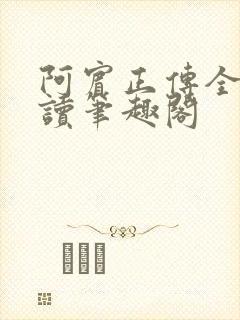 阿宾正传全文阅读笔趣阁