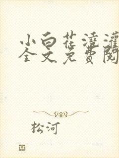 小白花浇灌日常全文免费阅读