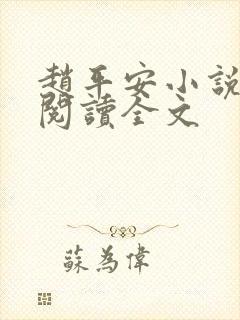 赵平安小说免费阅读全文