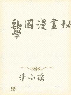 韩国漫画秘密教学