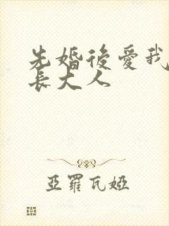 先婚后爱我的市长大人