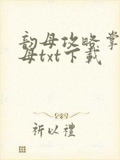 韵母攻略掌中美母txt下载