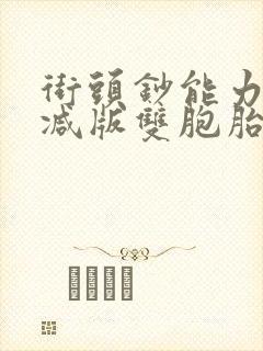 街头钞能力无删减版双胞胎