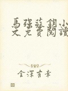 马强苏钥小说全文免费阅读最新章节