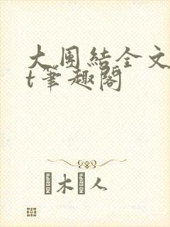 大团结全文txt笔趣阁