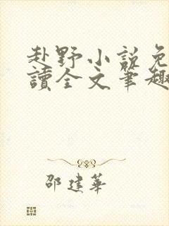 赴野小说免费阅读全文笔趣阁