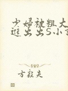 少妇被粗大猛进进出出S小说