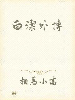 《白洁外传》小说封面