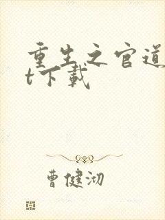 重生之官道txt下载