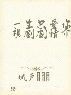 一生只爱你 电视剧剧情介绍