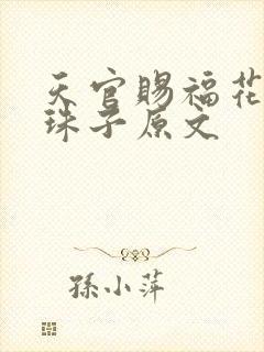 天官赐福花怜塞珠子原文