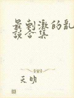 最刺激的乱惀小说合集