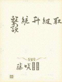 系统升级取液小说