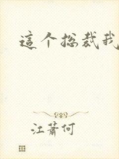 这个总裁我要了