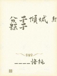 公子倾城 维和粽子