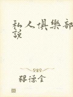 私人俱乐部 小说