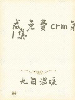 成免费crm第1集