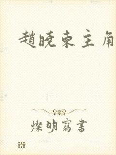 赵晓东主角小说