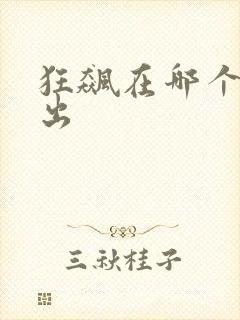 狂飙在哪个台播出