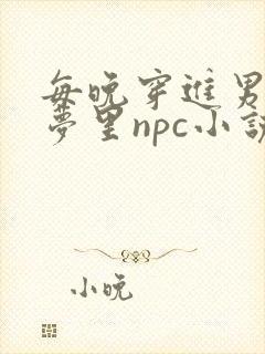 每晚穿进男神的梦里npc小说