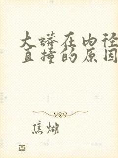 大蟒在内径横冲直撞的原因