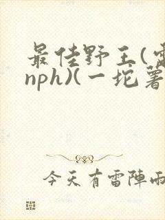 最佳野王(电竞nph)(一坨薯饼)_无拼音