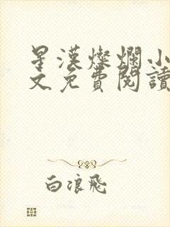 星汉灿烂小说全文免费阅读