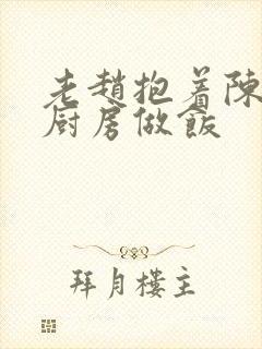 老赵抱着陈婷在厨房做饭