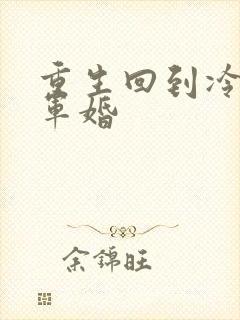 重生回到冷战前军婚