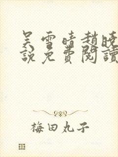 吴雪晴赵晓东小说免费阅读