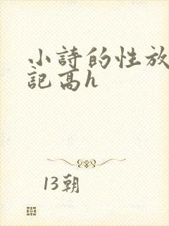 小诗的性放荡日记高h