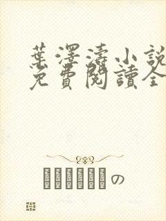 叶泽涛小说全文免费阅读全文