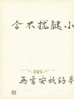 合不拢腿小说