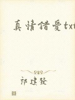 真情错爱txt