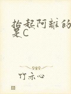 抬起阿离的腿就是C