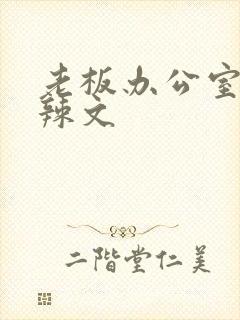 老板办公室系列辣文