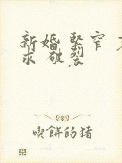 新婚 紧窄 哀求 破裂