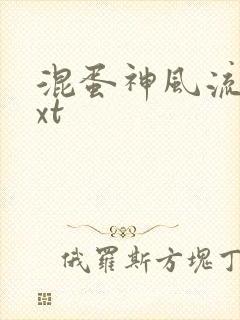 混蛋神风流史txt