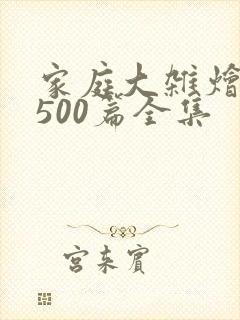 家庭大杂烩小说500篇全集