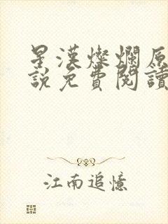 星汉灿烂原著小说免费阅读