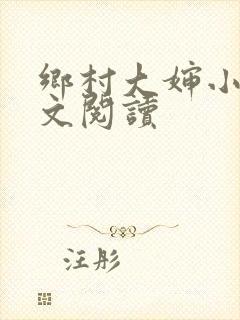 乡村大婶小说全文阅读